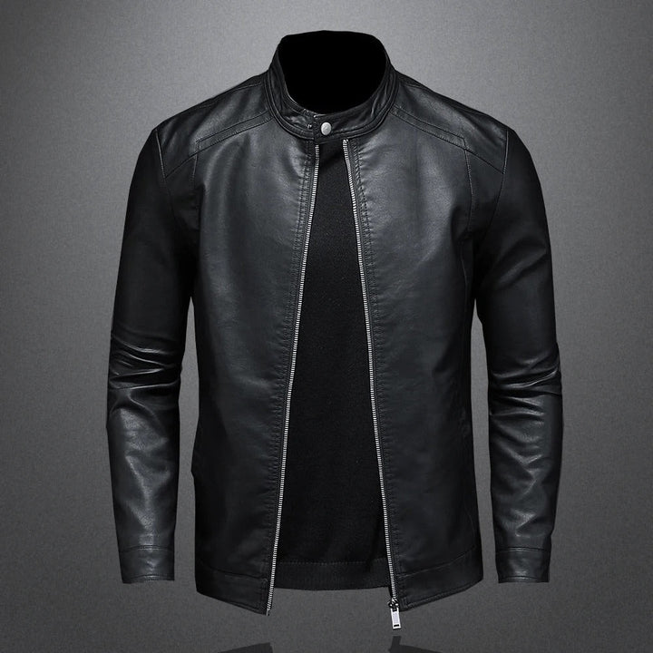 Pawell - Chaqueta Clásica De Cuero