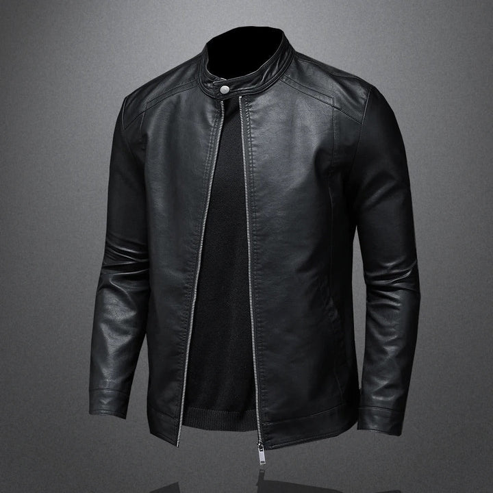 Pawell - Chaqueta Clásica De Cuero
