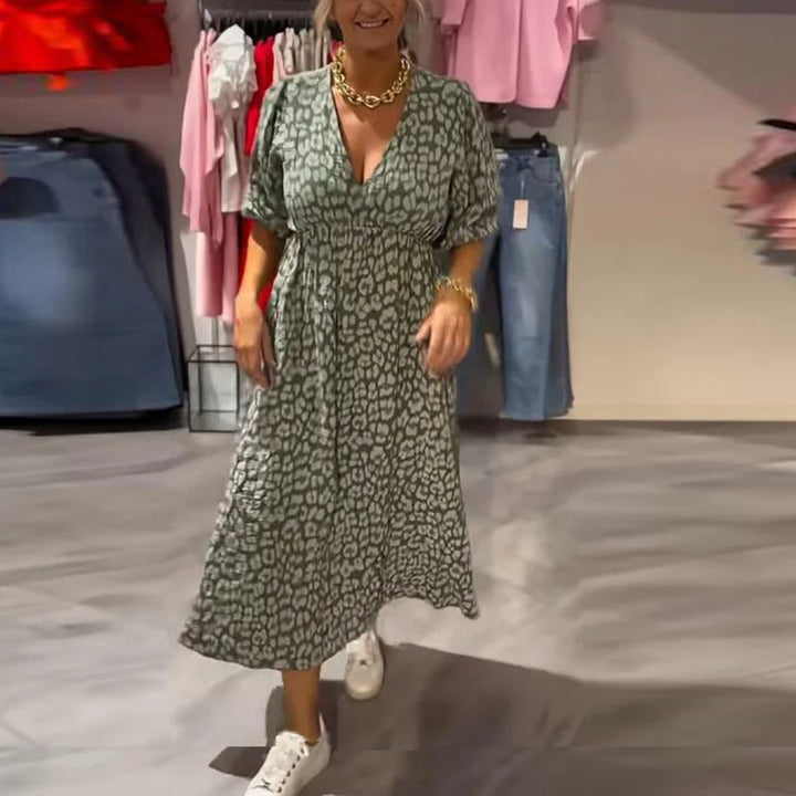 Annie - Vestido De Verano De Lino Con Cuello En V