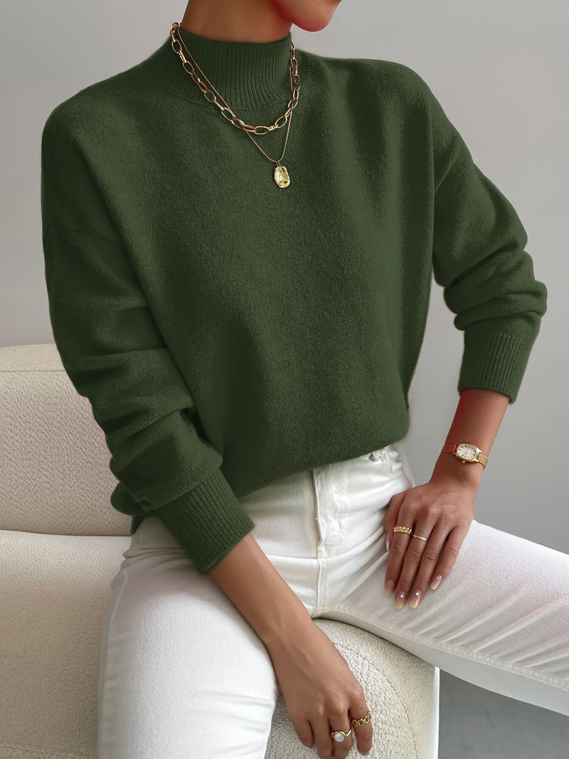 Jorun - Cómodo Jersey De Cuello Alto