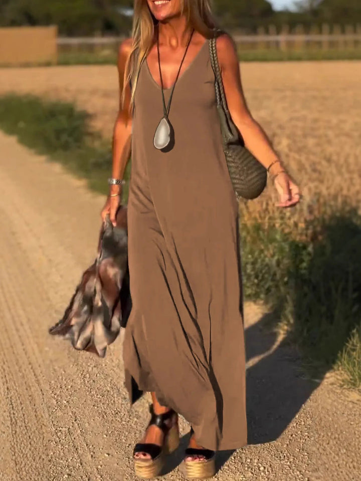 Evelyne - Elegante Vestido Largo Sin Mangas