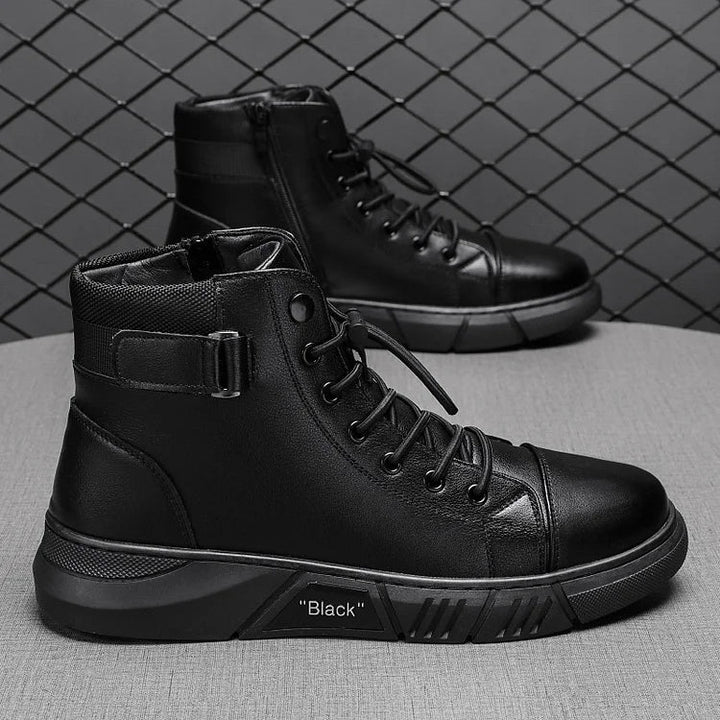 Quentin - Bota De Cuero Con Cordones