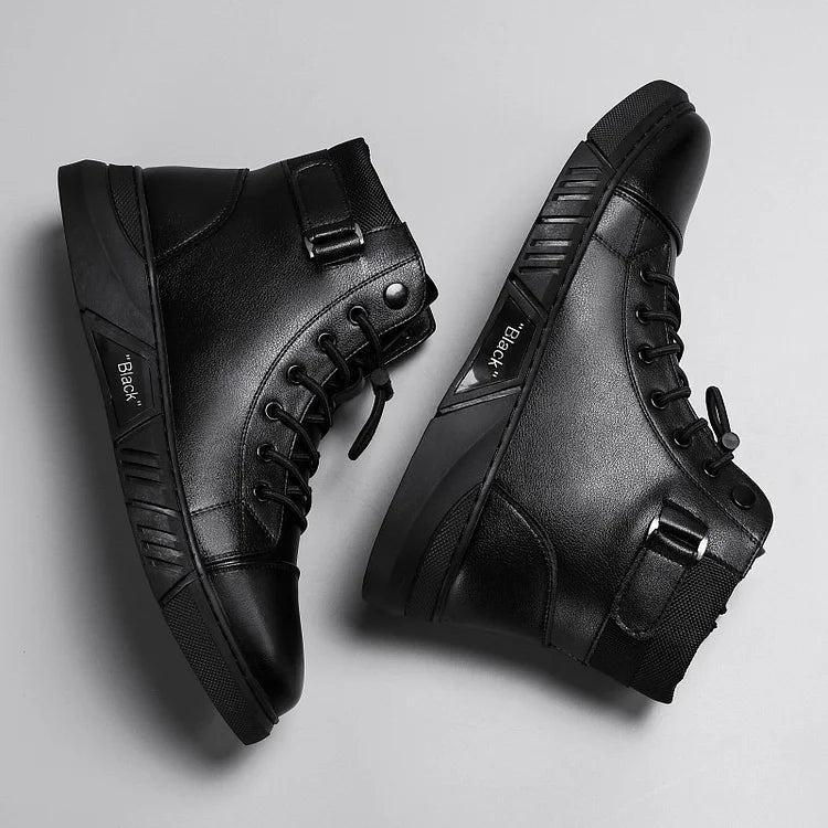 Quentin - Bota De Cuero Con Cordones