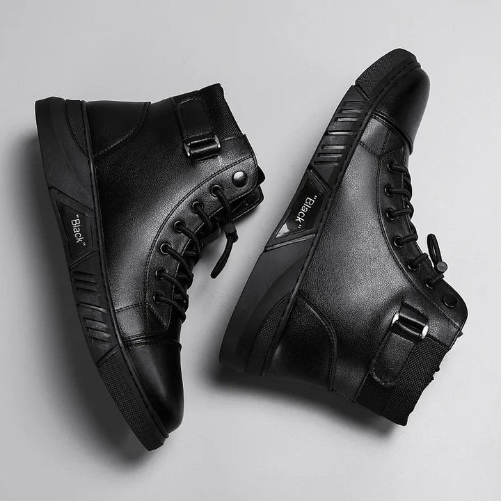 Quentin - Bota De Cuero Con Cordones
