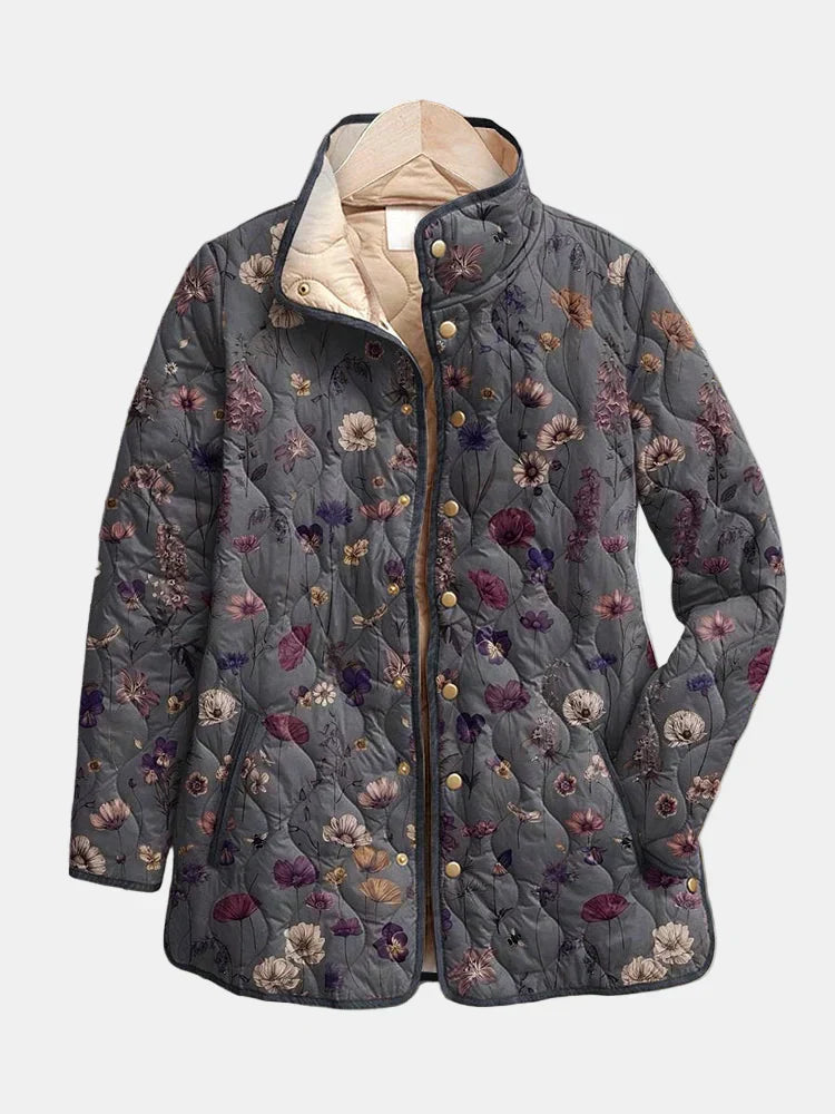 Kizil - Abrigo Acolchado Con Estampado Floral