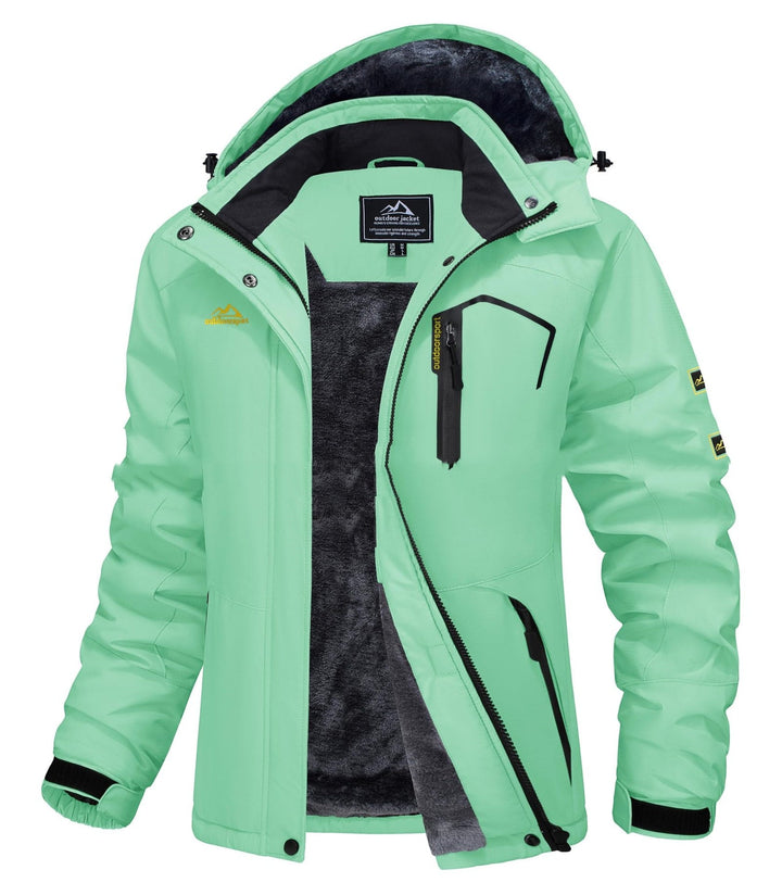 Jerieka - Chaqueta De Invierno Con Capucha Y Forro Polar
