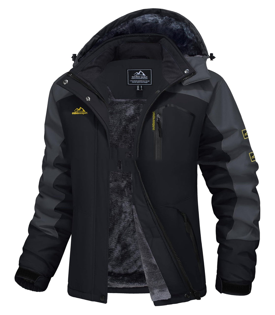 Jerieka - Chaqueta De Invierno Con Capucha Y Forro Polar