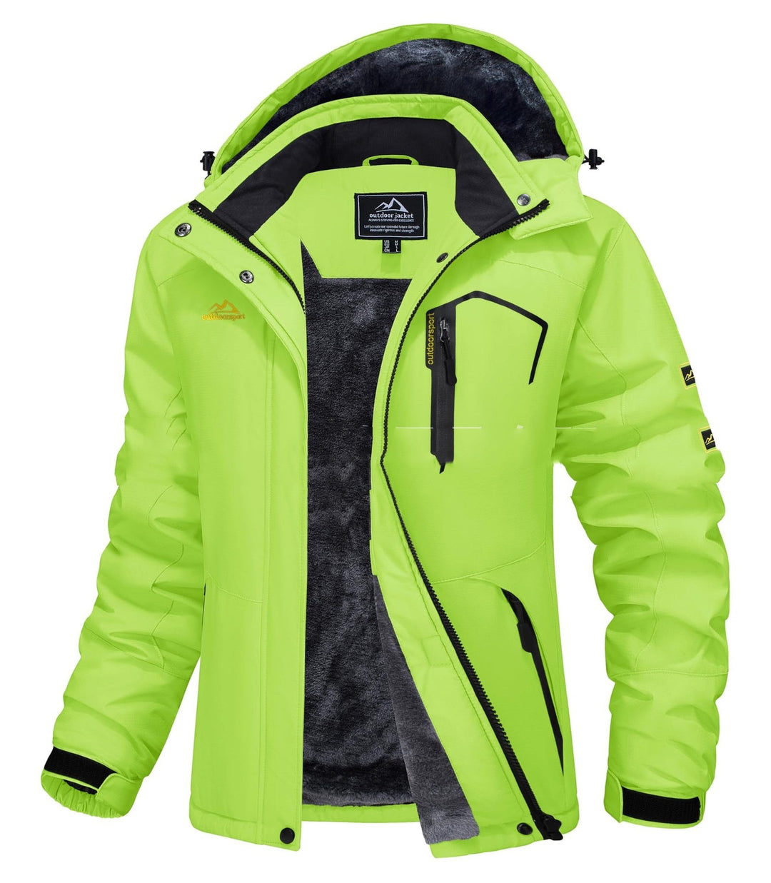 Jerieka - Chaqueta De Invierno Con Capucha Y Forro Polar