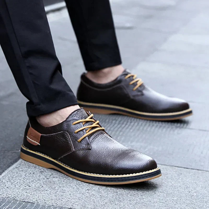 Kostis - Zapatos De Cuero Transpirables