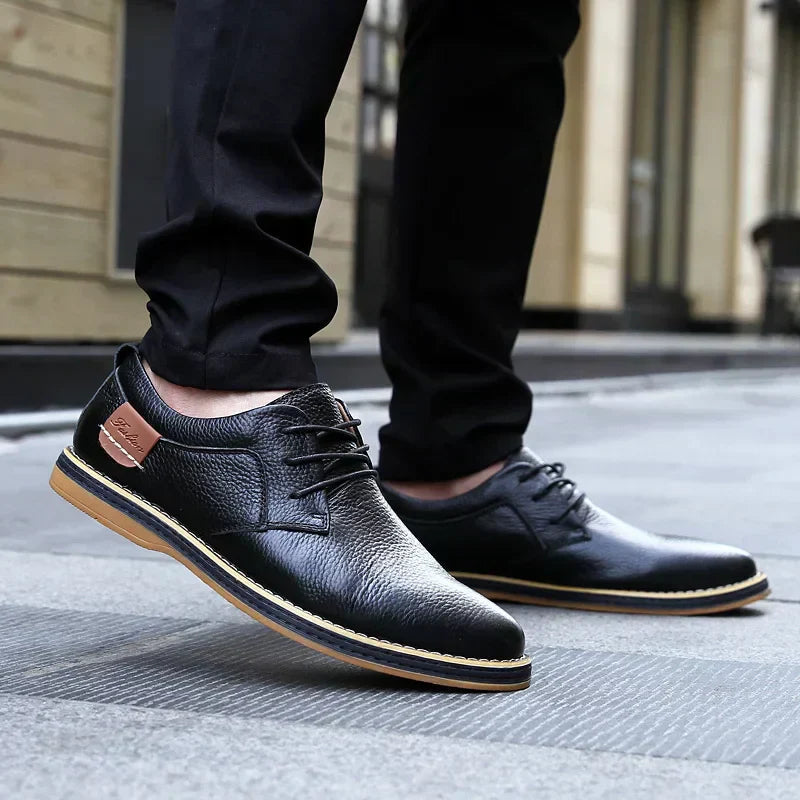 Kostis - Zapatos De Cuero Transpirables