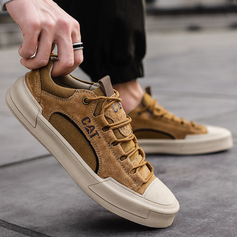 Atherton - Zapatillas Deportivas Informales de Ante Con Cordones