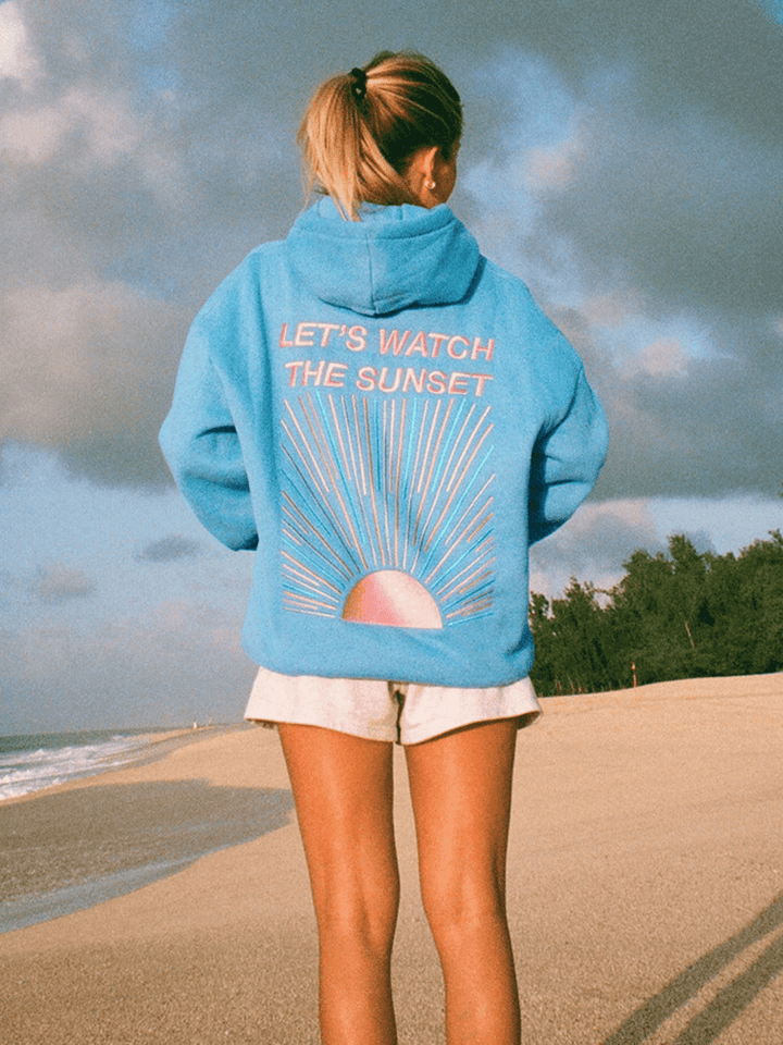 Norvile - Sudadera Con Capucha Sunset de Moda