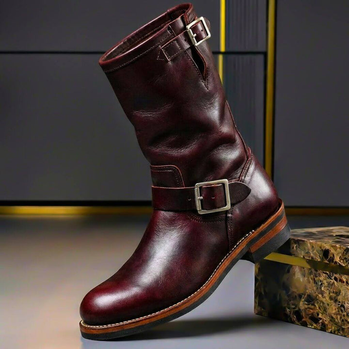 Quade - Botines De Cuero De Estilo Vintage