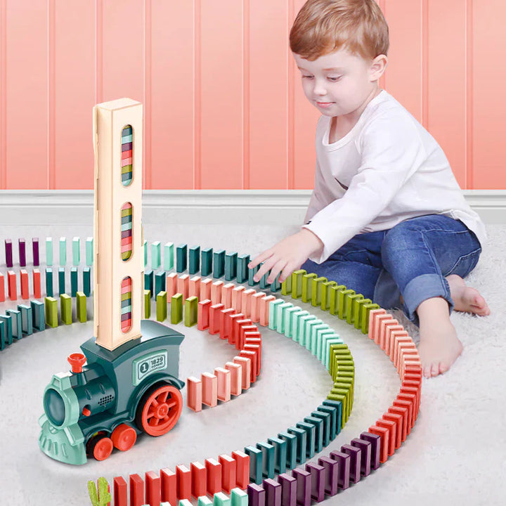 TrackMaster - Tren Automático Montessori con Dominó