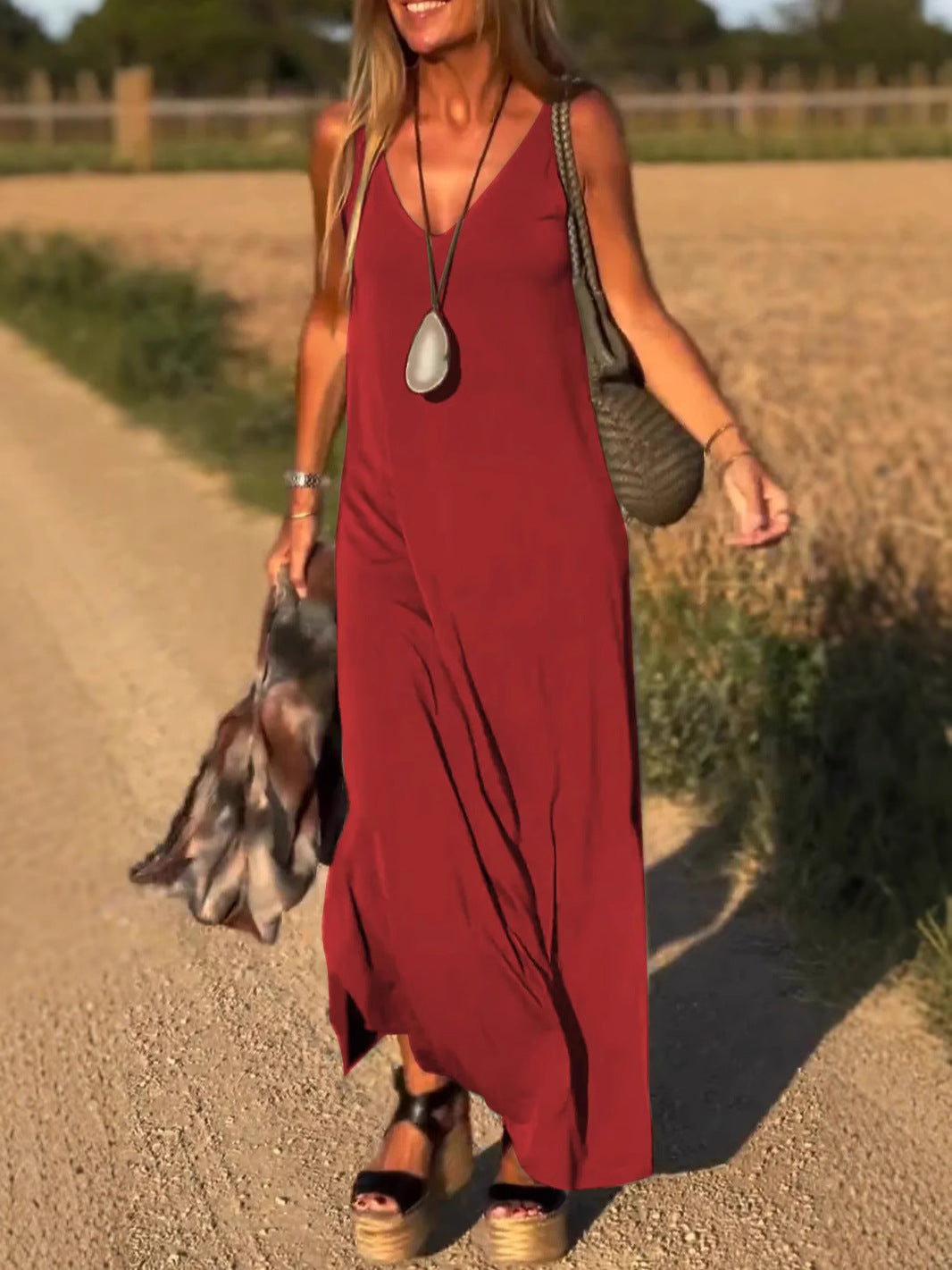 Evelyne - Elegante Vestido Largo Sin Mangas