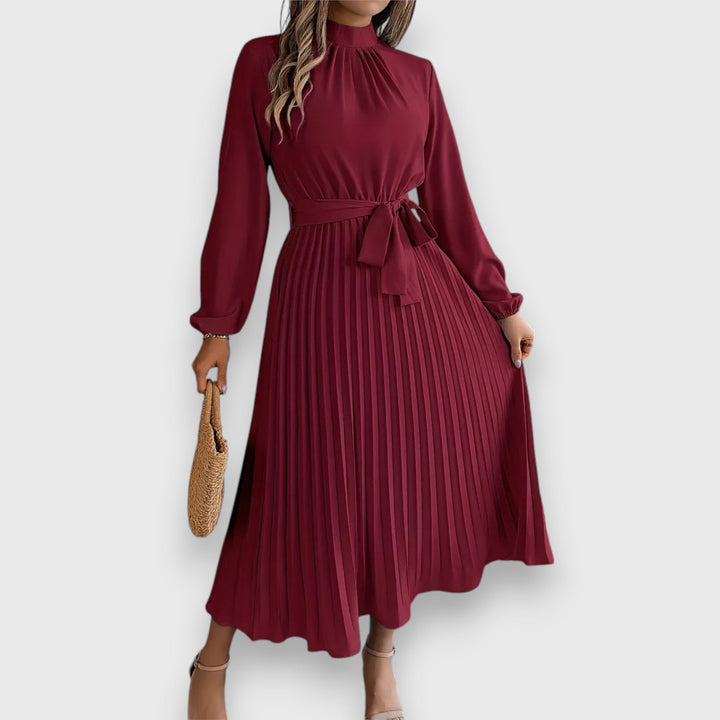 Lisa - Vestido Midi de Manga Larga