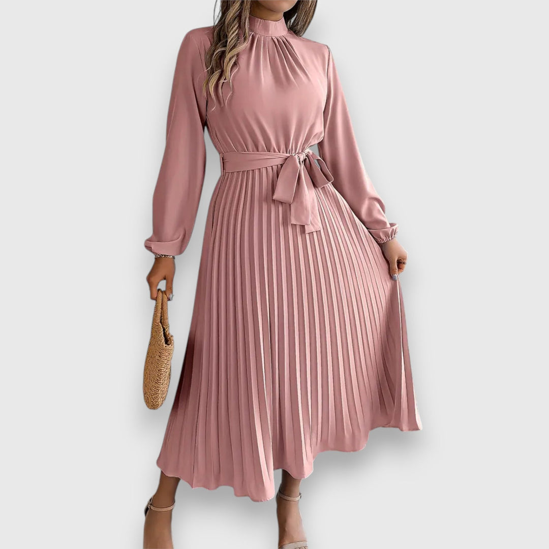 Lisa - Vestido Midi de Manga Larga