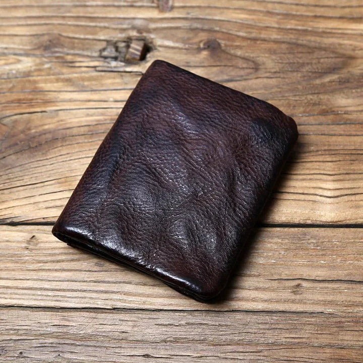 TruePouch - Cartera De Cuero Con Cremallera