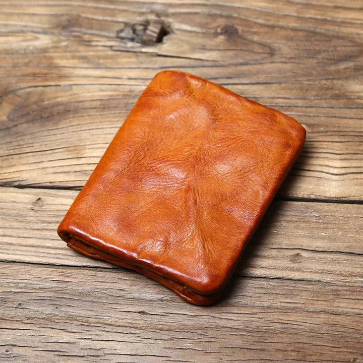 TruePouch - Cartera De Cuero Con Cremallera