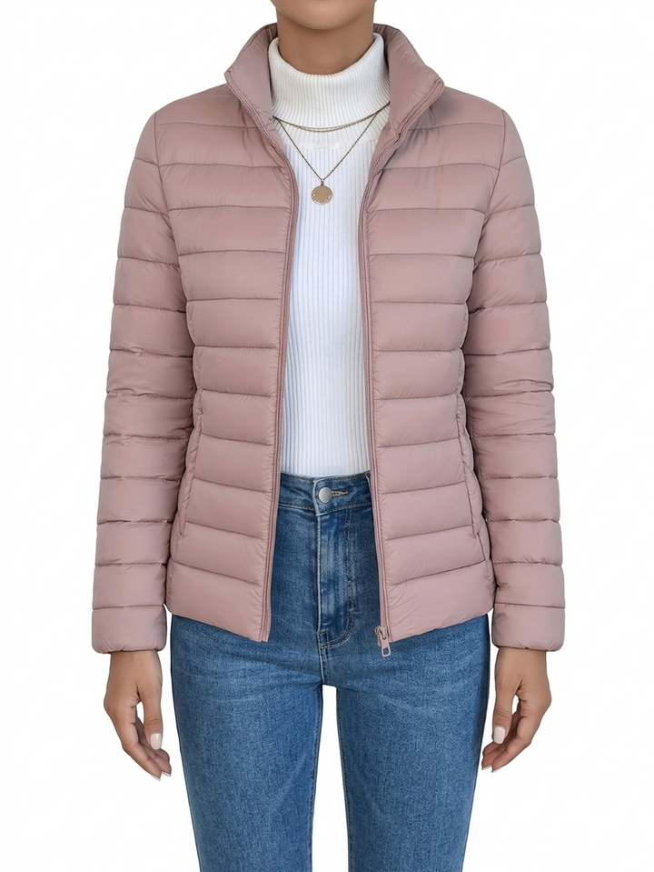 Loryta - Chaqueta Acolchada Con Cuello Alto y Cremallera