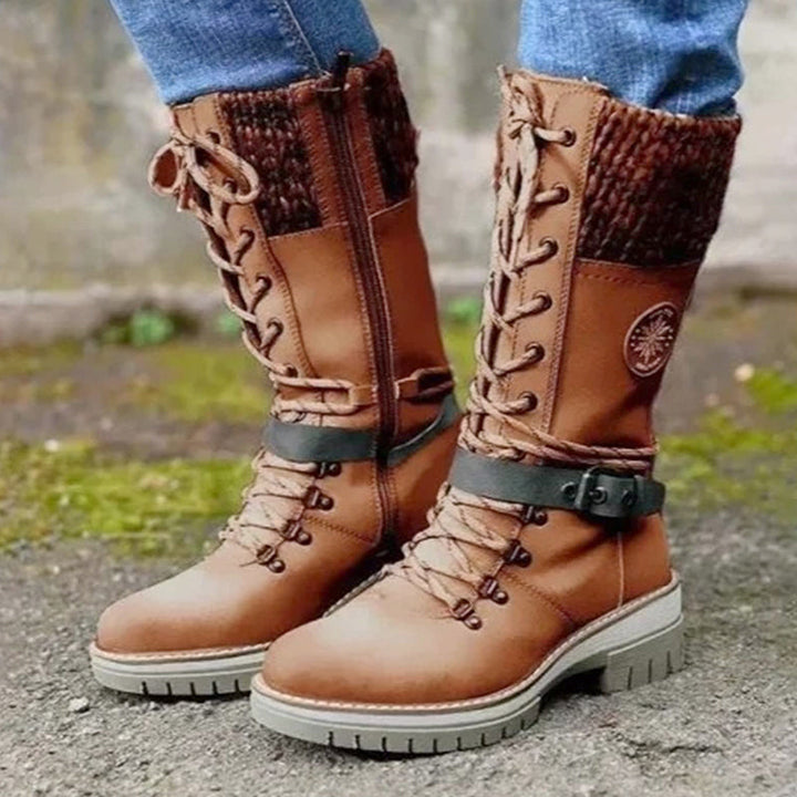 Carolina - Bota Twist Con Cremallera Lateral