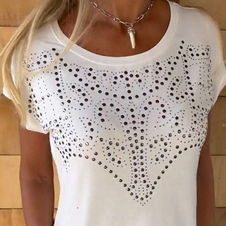 Frances - Camiseta De Manga Corta Con Caliente Imprimir