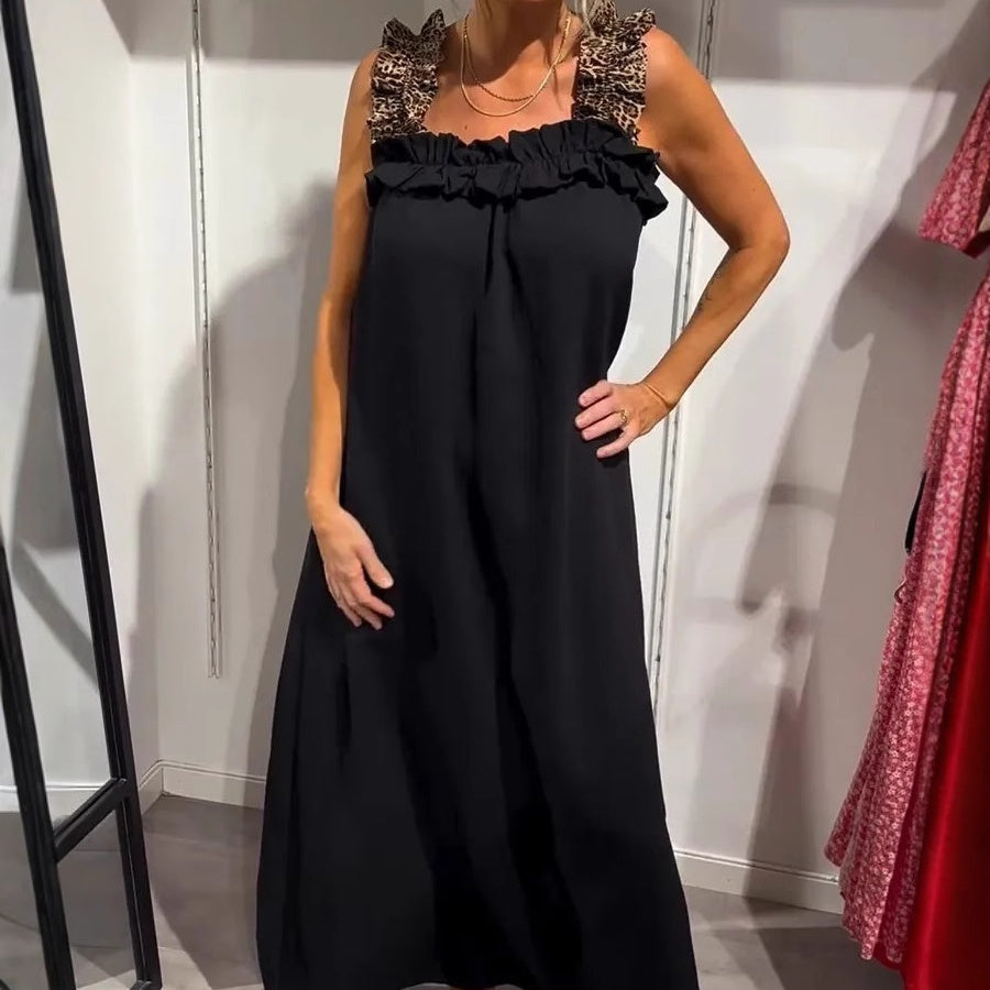 Fiola - Vestido Largo Informal sin Mangas con Bolsillos