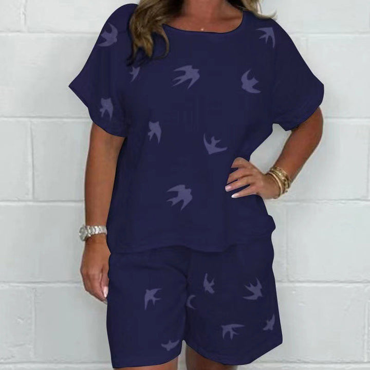 Andriana - Conjunto de Dos Piezas Estampado Informal