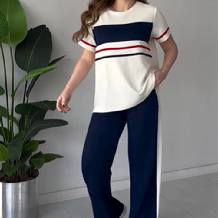 Bryaska - Conjunto Informal De Camiseta Y Pantalones