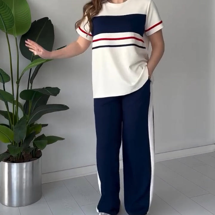 Bryaska - Conjunto Informal De Camiseta Y Pantalones