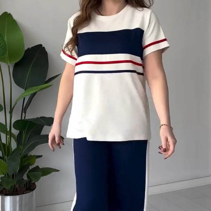 Bryaska - Conjunto Informal De Camiseta Y Pantalones