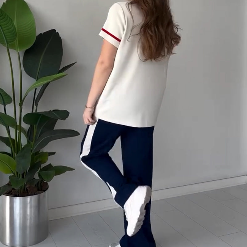 Bryaska - Conjunto Informal De Camiseta Y Pantalones