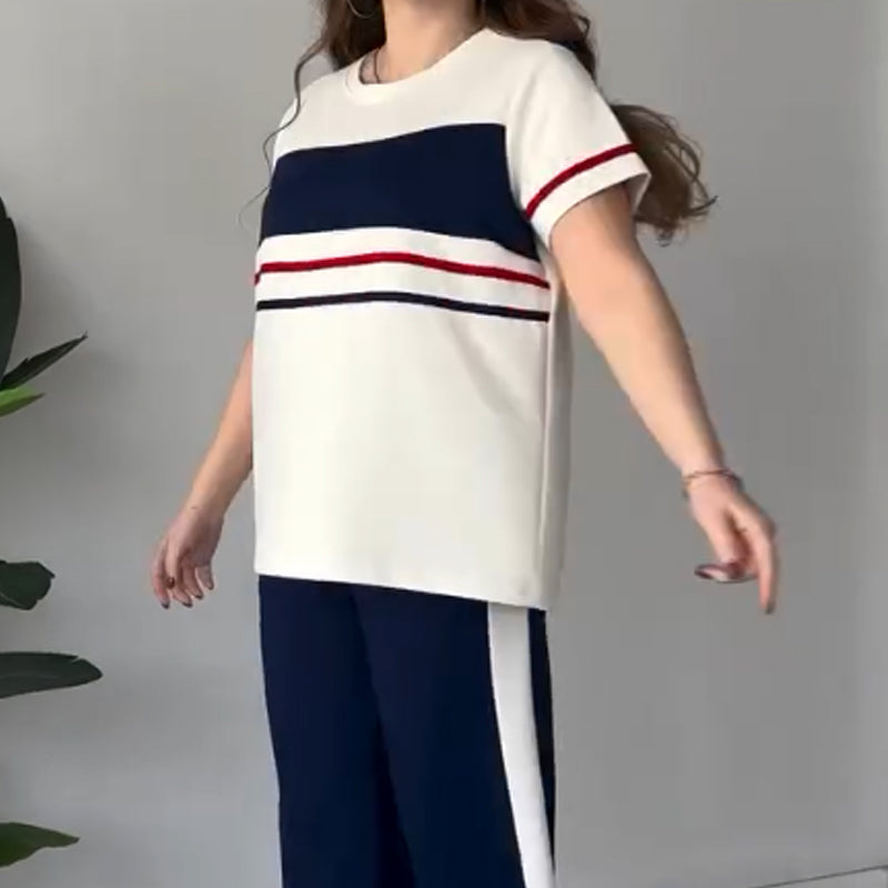 Bryaska - Conjunto Informal De Camiseta Y Pantalones