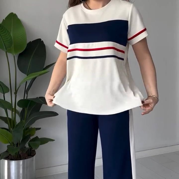 Bryaska - Conjunto Informal De Camiseta Y Pantalones