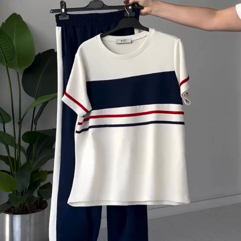 Bryaska - Conjunto Informal De Camiseta Y Pantalones
