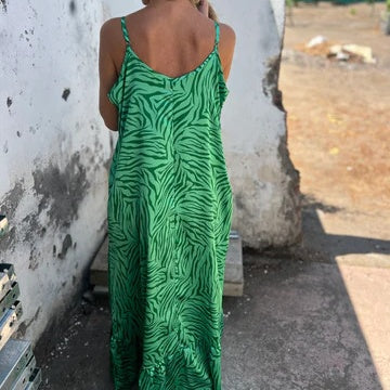 Timera - Maxi Vestido A Rayas Y Estampado