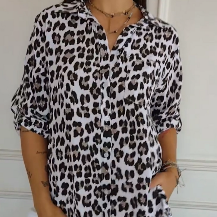 Henrietta - Camisa Con Estampado De Leopardo