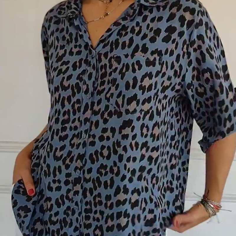 Henrietta - Camisa Con Estampado De Leopardo