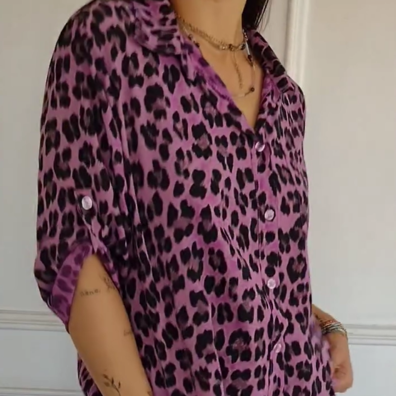 Henrietta - Camisa Con Estampado De Leopardo