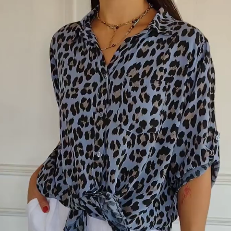 Henrietta - Camisa Con Estampado De Leopardo