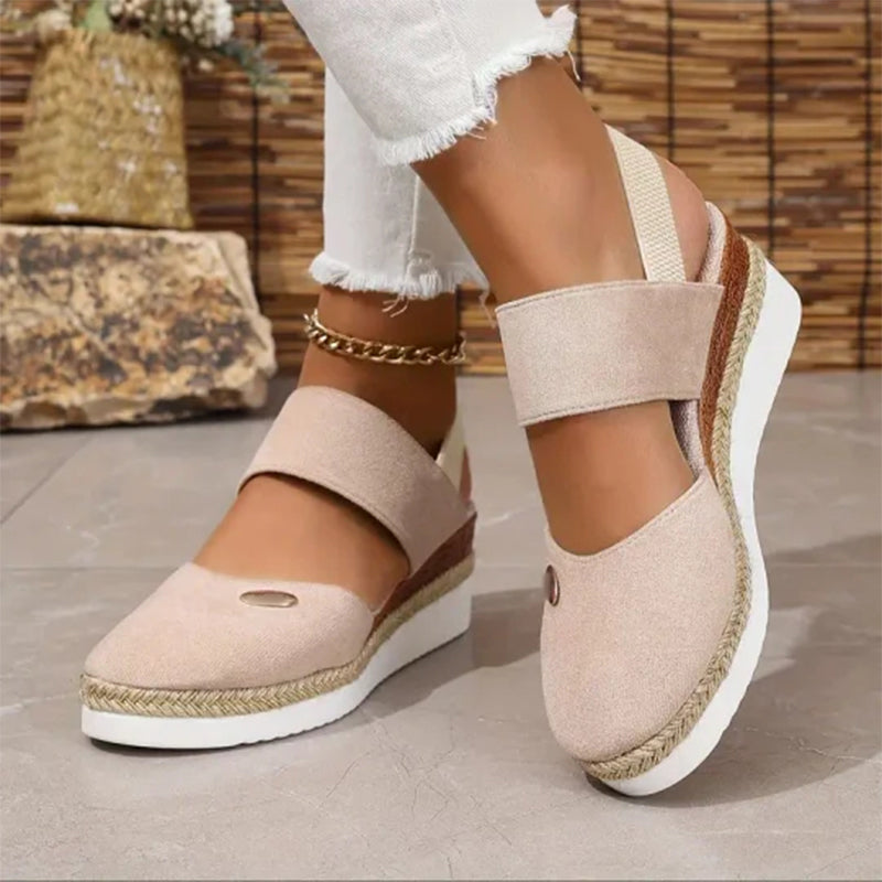 Delilah - Sandalias De Tiras Con Cuña Baja