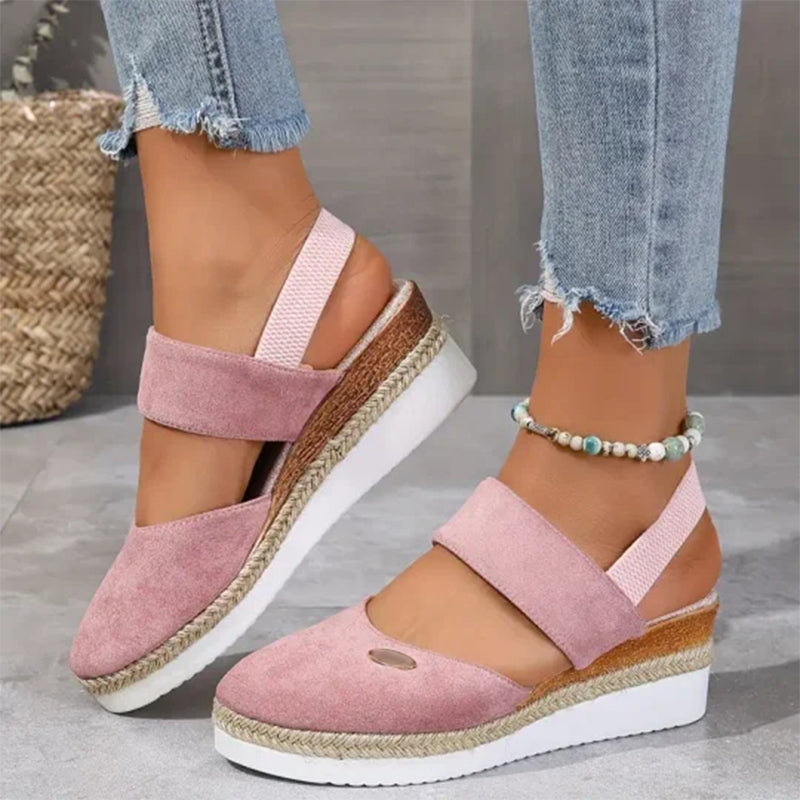 Delilah - Sandalias De Tiras Con Cuña Baja