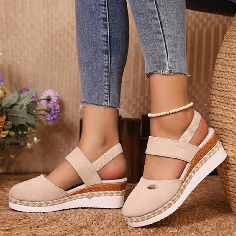 Delilah - Sandalias De Tiras Con Cuña Baja