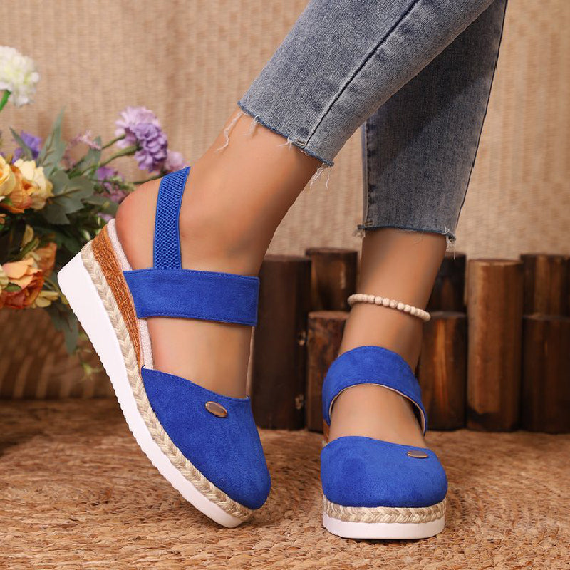 Delilah - Sandalias De Tiras Con Cuña Baja