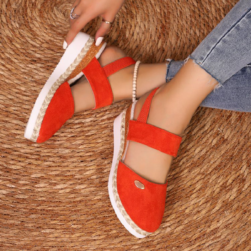 Delilah - Sandalias De Tiras Con Cuña Baja