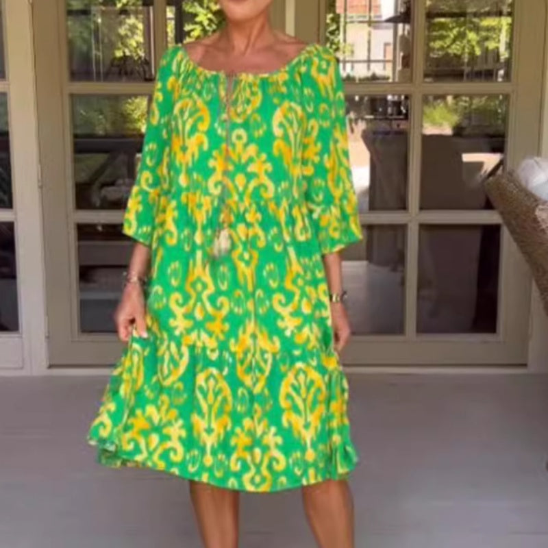 Toula - Elegante Vestido Midi Holgado