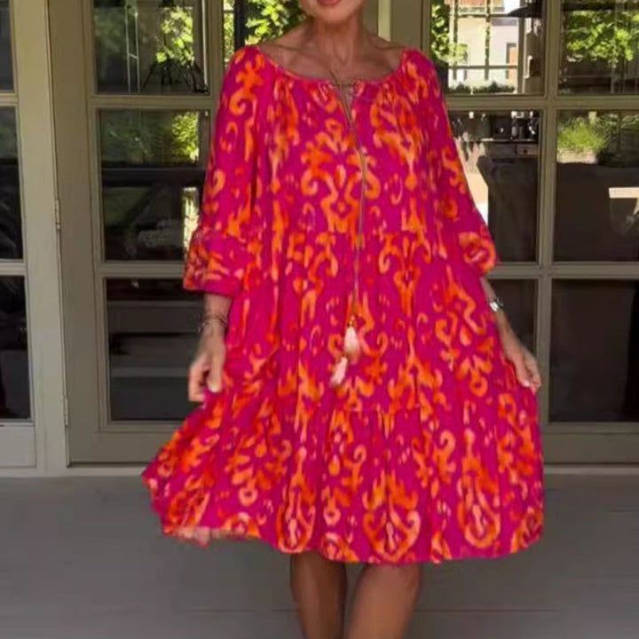 Toula - Elegante Vestido Midi Holgado