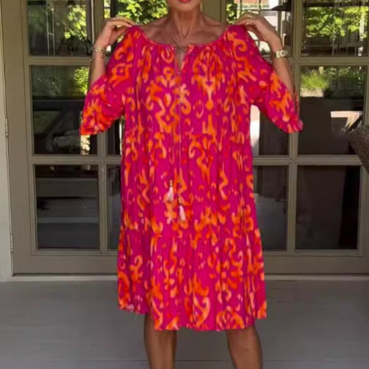 Toula - Elegante Vestido Midi Holgado