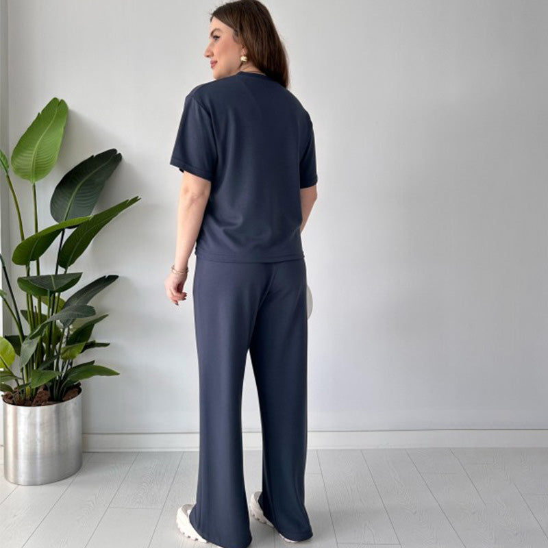 Jimena - Top Iformal De Cuello Redondo Y Pantalón Con Cordón
