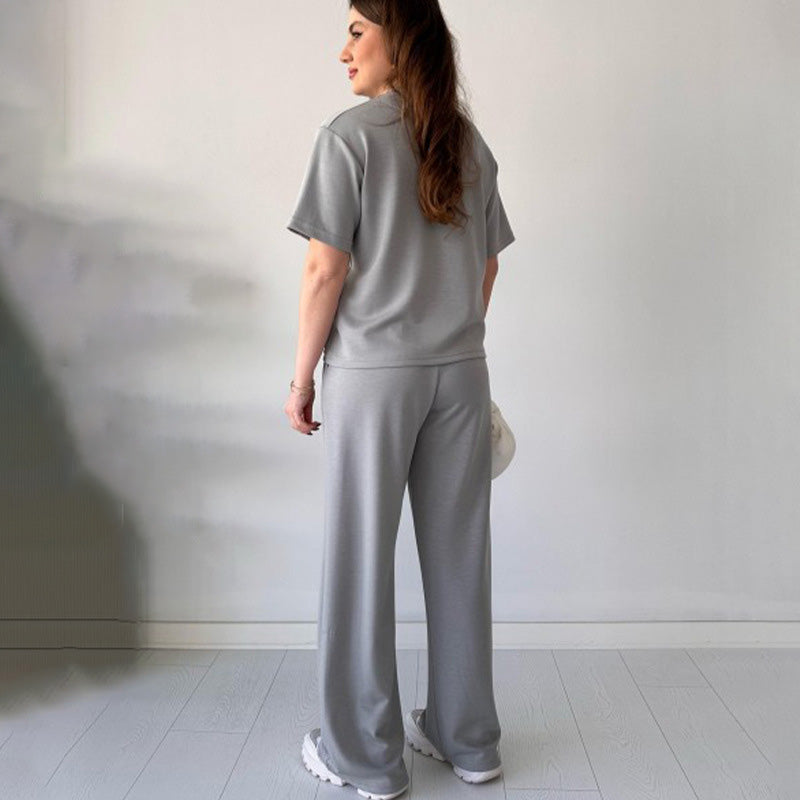 Jimena - Top Iformal De Cuello Redondo Y Pantalón Con Cordón